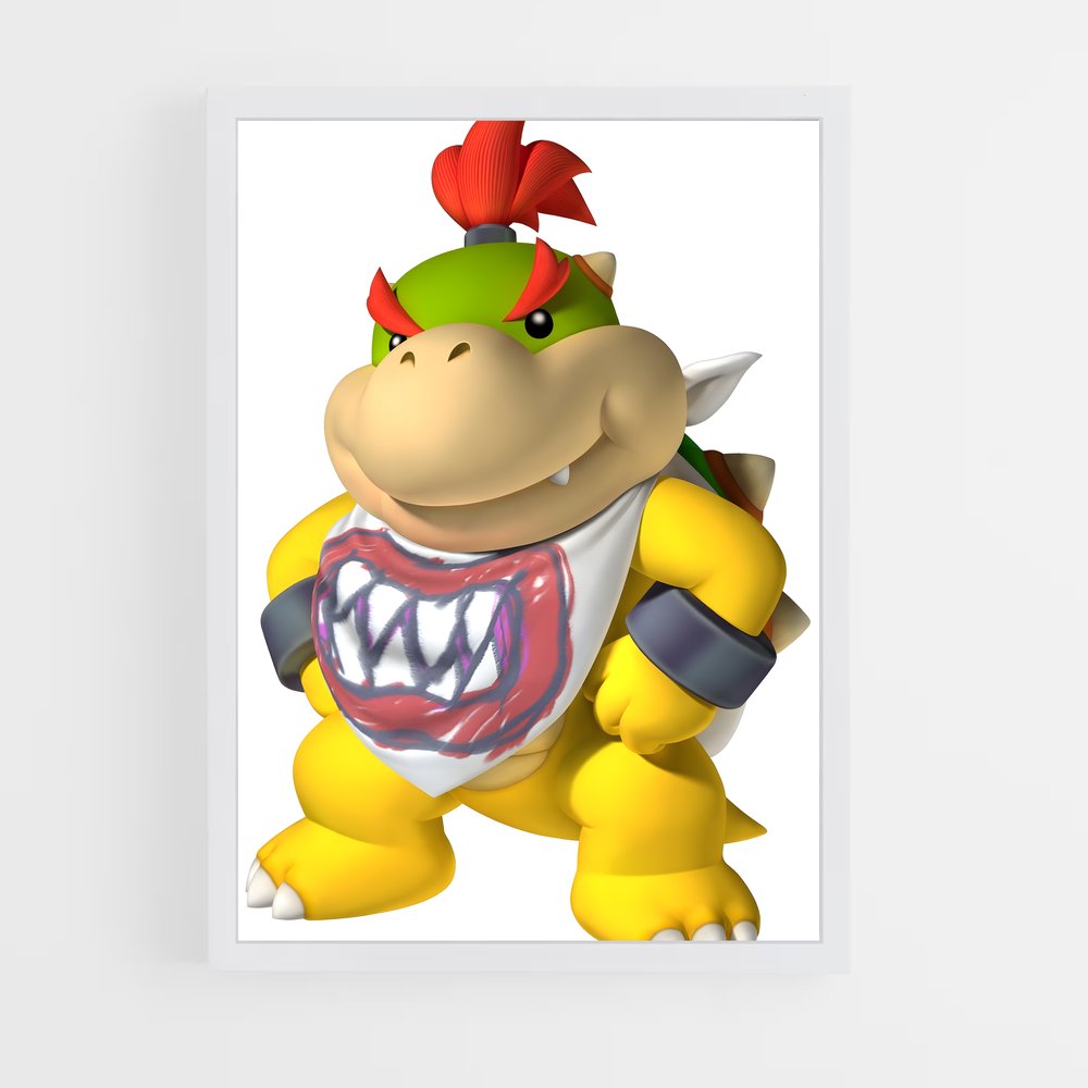 Poster Bowser Jr. en Action – affiche Mario (vue 3)